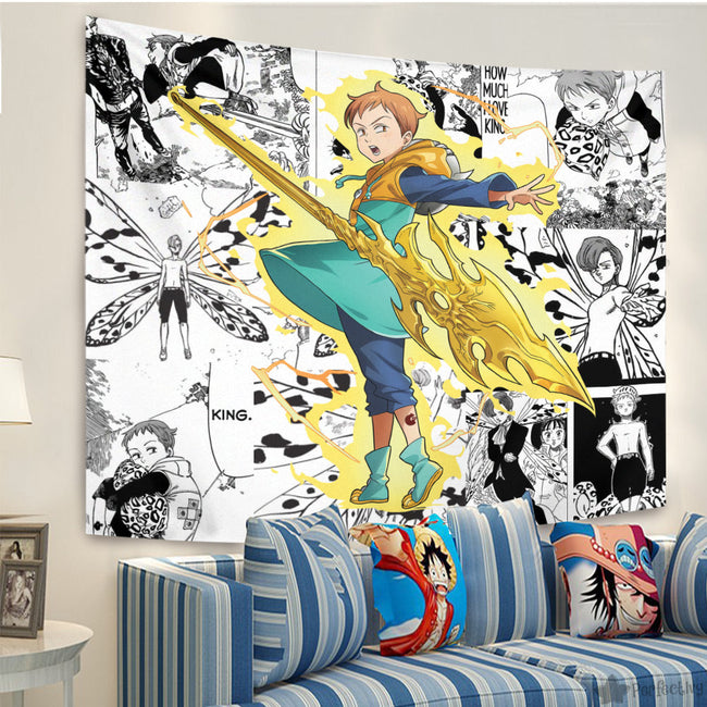King Tapestry Custom Seven Deadly Sins Manga Anime Room Decor 1 - PerfectIvy