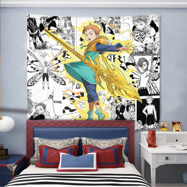 King Tapestry Custom Seven Deadly Sins Manga Anime Room Decor 3 - PerfectIvy