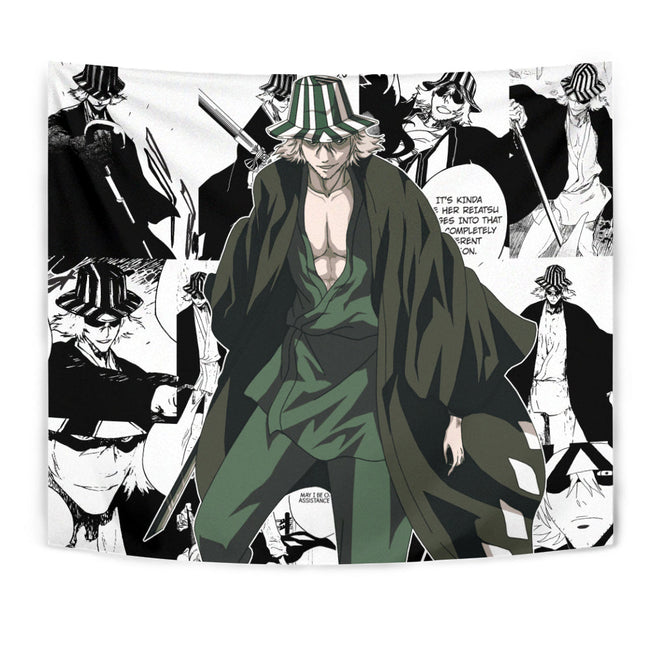 Kisuke Urahara Tapestry Custom Bleach Anime Manga Room Decor 1 - PerfectIvy