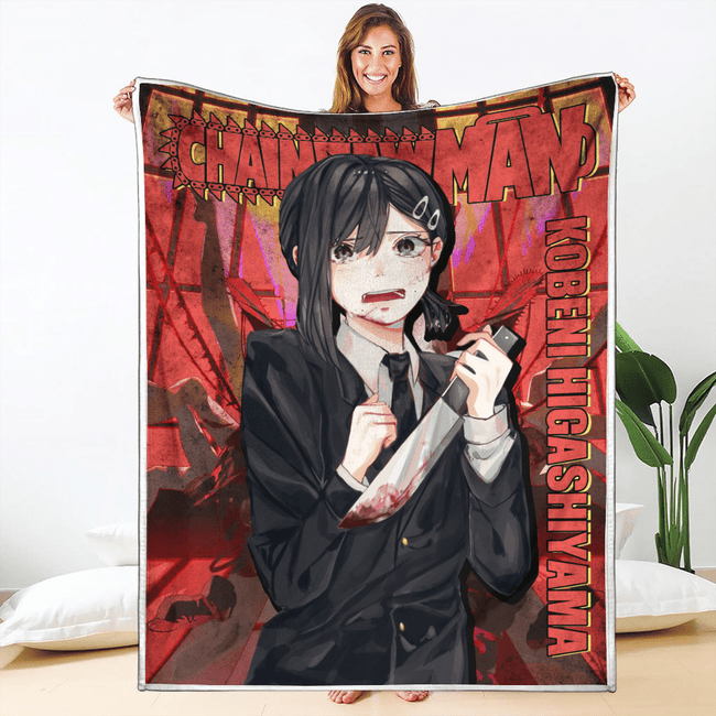 Kobeni Higashiyama Blanket Fleece Custom Chainsaw Man Anime Bedding 1 - PerfectIvy