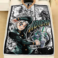Koichi Hirose Blanket Fleece Custom JJBA Anime Bedding 2 - PerfectIvy