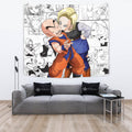 Krillin x Android 18 Tapestry Custom Dragon Ball Anime Room Decor 2 - PerfectIvy