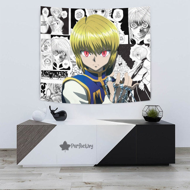 Kurapika Tapestry Custom Hunter x Hunter Anime Mix Manga Room Decor 3 - PerfectIvy