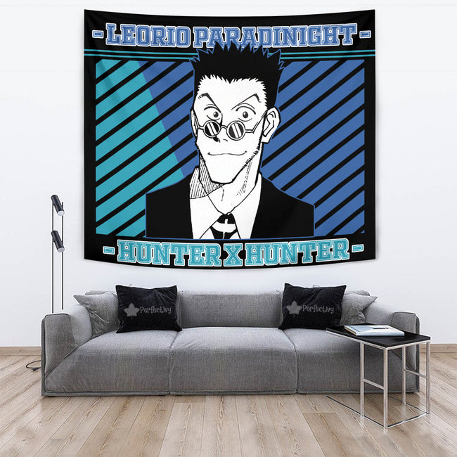 Leorio Paradinight Tapestry Custom Hunter x Hunter Anime Bedroom Living Room Home Decoration 4 - PerfectIvy