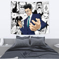 Leorio Paradinight Tapestry Custom Hunter x Hunter Anime Mix Manga Room Decor 2 - PerfectIvy