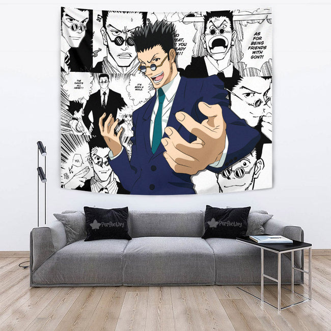 Leorio Paradinight Tapestry Custom Hunter x Hunter Anime Mix Manga Room Decor 4 - PerfectIvy