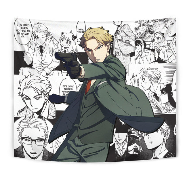 Loid Forger Tapestry Custom Spy x Family Anime Manga Room Wall Decor 1 - PerfectIvy