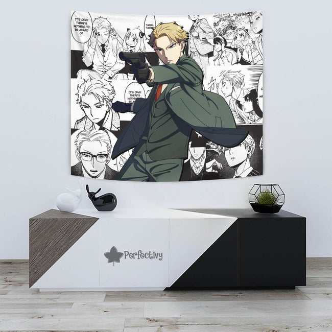 Loid Forger Tapestry Custom Spy x Family Anime Manga Room Wall Decor 4 - PerfectIvy