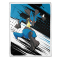 Lucario Blanket Fleece Custom Pokemon Anime Bedding 3 - PerfectIvy