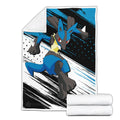 Lucario Blanket Fleece Custom Pokemon Anime Bedding 4 - PerfectIvy