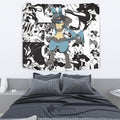 Lucario Tapestry Custom Pokemon Manga Anime Room Decor 2 - PerfectIvy