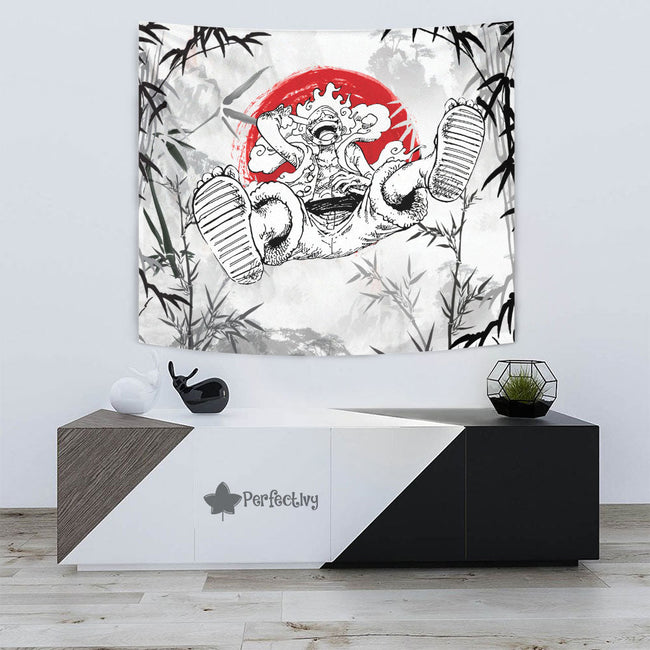 Luffy Awakening Tapestry Custom One Piece Anime Room Decor 3 - PerfectIvy