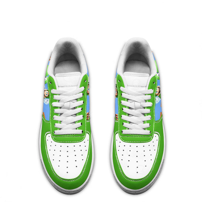 Luigi Super Mario Sneakers Custom For Gamer Shoes 4 - PerfectIvy