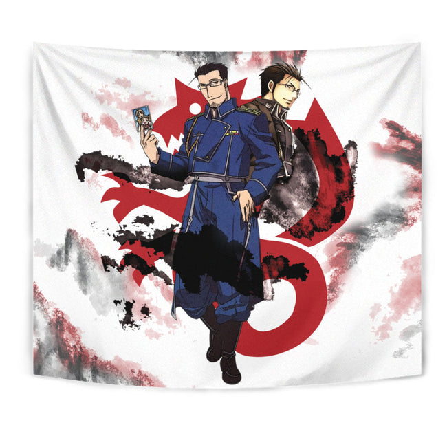 Maes Hughes Tapestry Custom Fullmetal Alchemist Anime Home Wall Decor For Bedroom Living Room 1 - PerfectIvy
