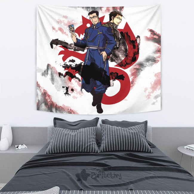 Maes Hughes Tapestry Custom Fullmetal Alchemist Anime Home Wall Decor For Bedroom Living Room 2 - PerfectIvy