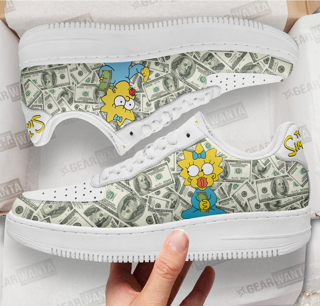 Maggie Simpson Sneakers Custom Simpson Cartoon Shoes 1 - PerfectIvy
