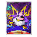 Majin Buu Fleece Blanket Custom Dragon Ball Anime Galaxy Style 1 - PerfectIvy