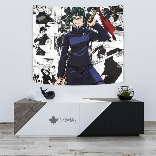 Maki Zenin Tapestry Custom Jujutsu Kaisen Anime Room Decor 3 - PerfectIvy