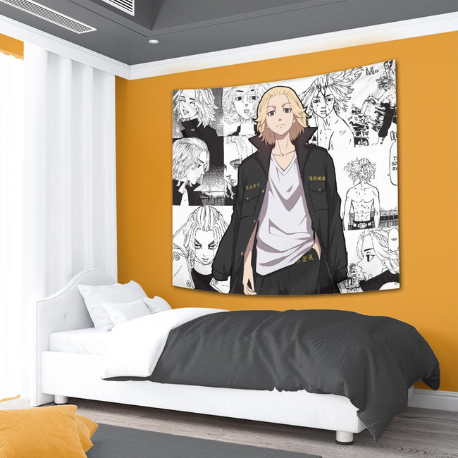 Manjiro Sano Mikey Tapestry Custom Tokyo Revengers Manga Anime Room Decor 4 - PerfectIvy
