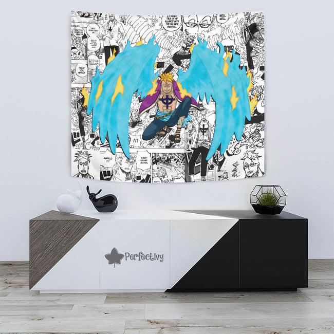 Marco Tapestry Custom One Piece Anime Manga Room Wall Decor 3 - PerfectIvy