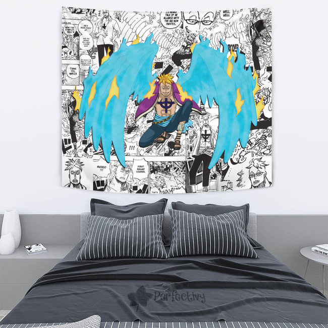 Marco Tapestry Custom One Piece Anime Manga Room Wall Decor 4 - PerfectIvy