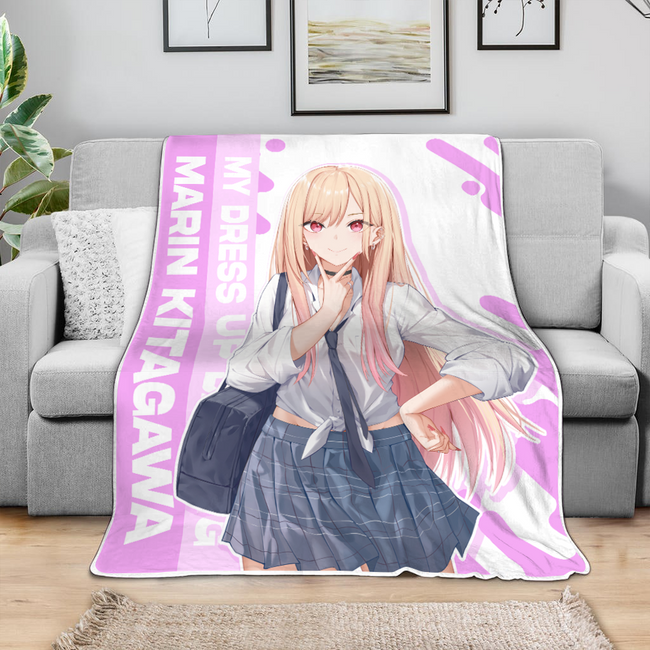 Marin Kitagawa Blanket Custom My Dress-Up Darling Anime Bedding 4 - PerfectIvy