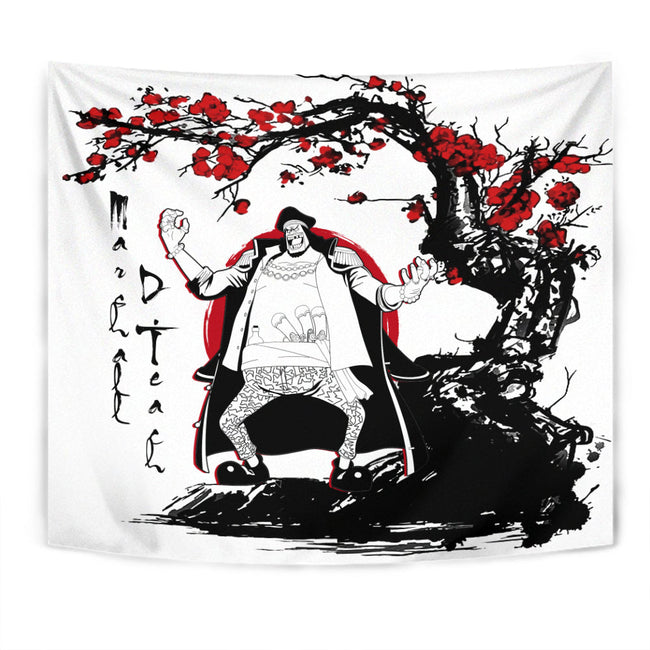 Marshall D. Teach Tapestry Custom Japan Style One Piece Anime Home Wall Decor For Bedroom Living Room 1 - PerfectIvy
