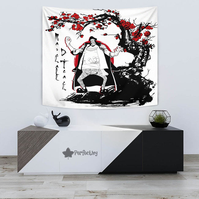 Marshall D. Teach Tapestry Custom Japan Style One Piece Anime Home Wall Decor For Bedroom Living Room 3 - PerfectIvy