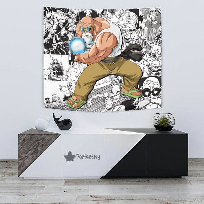 Master Roshi Kame Tapestry Custom Dragon Ball Anime Manga Room Decor 3 - PerfectIvy
