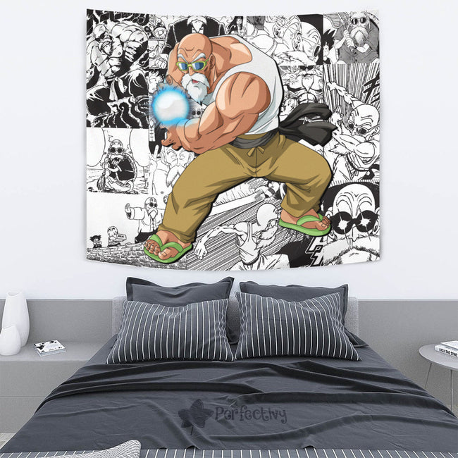 Master Roshi Kame Tapestry Custom Dragon Ball Anime Manga Room Decor 4 - PerfectIvy