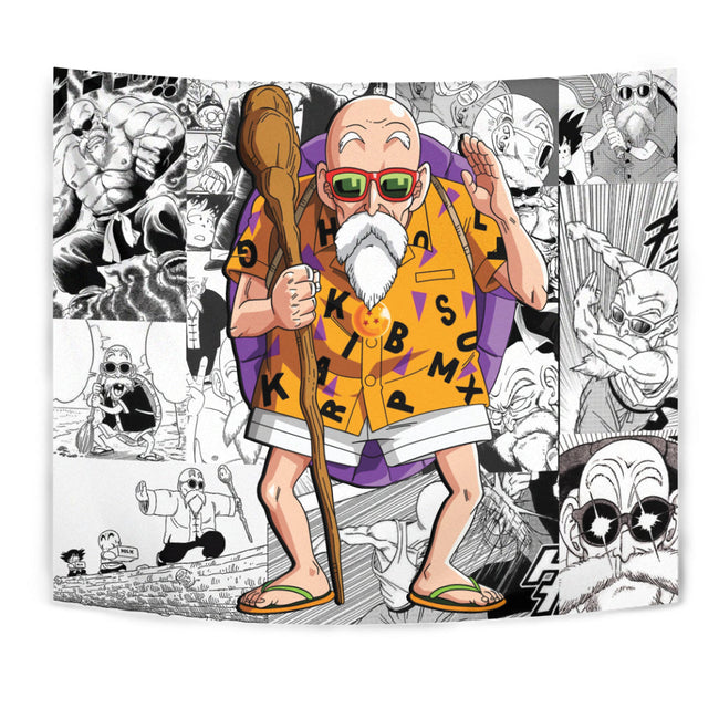 Master Roshi Tapestry Custom Dragon Ball Anime Manga Room Decor 1 - PerfectIvy