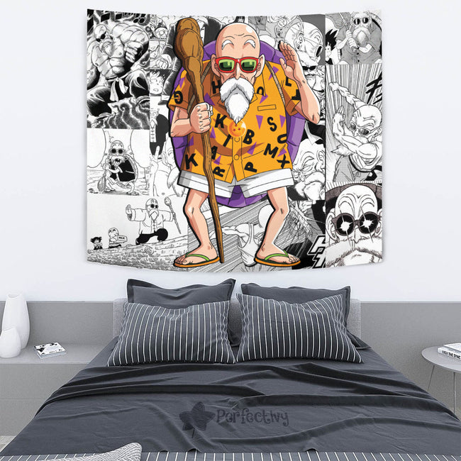 Master Roshi Tapestry Custom Dragon Ball Anime Manga Room Decor 4 - PerfectIvy