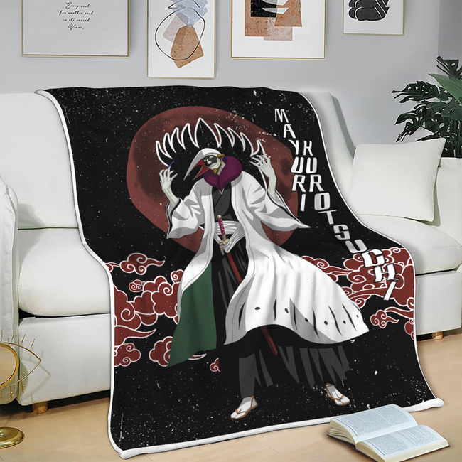 Mayuri Kurotsuchi Blanket Moon Style Custom Bleach Anime Bedding 3 - PerfectIvy
