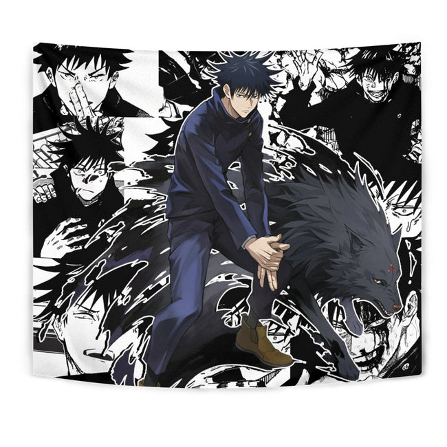 Megumi Fushiguro Tapestry Custom Jujutsu Kaisen Anime Manga Room Decor 1 - PerfectIvy