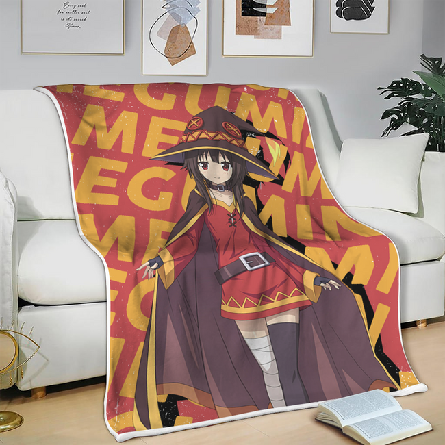 Megumin Blanket Custom KonoSuba Anime Bedding 3 - PerfectIvy