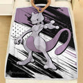 Mewtwo Blanket Fleece Custom Pokemon Anime Bedding 1 - PerfectIvy