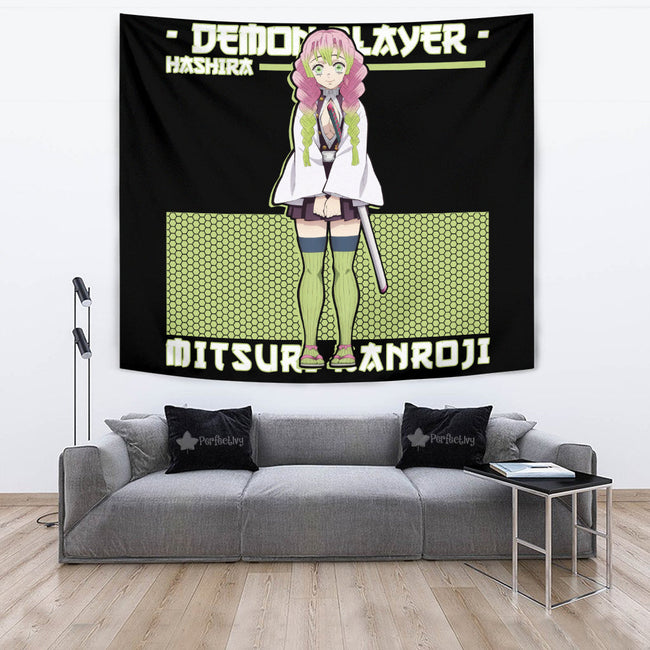 Mitsuri Kanroji Tapestry Custom Demon Slayer Anime Home Decor 2 - PerfectIvy