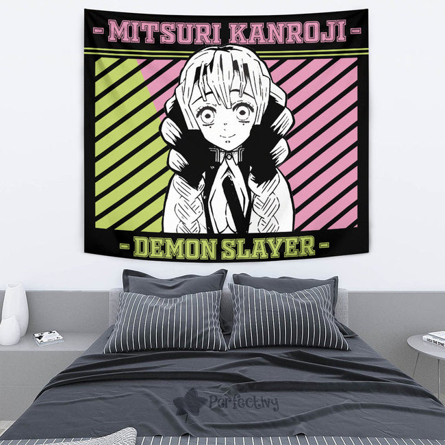 Mitsuri Kanroji Tapestry Custom Demon Slayer Anime Home Wall Decor For Bedroom Living Room 2 - PerfectIvy