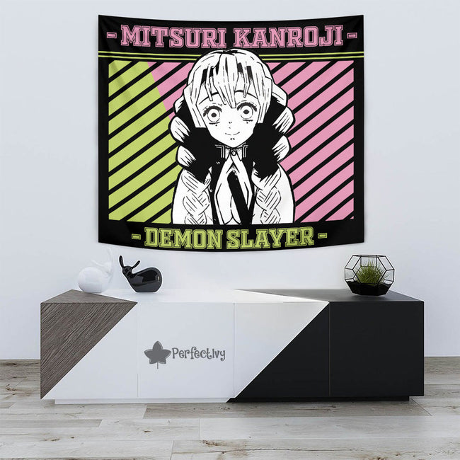 Mitsuri Kanroji Tapestry Custom Demon Slayer Anime Home Wall Decor For Bedroom Living Room 3 - PerfectIvy