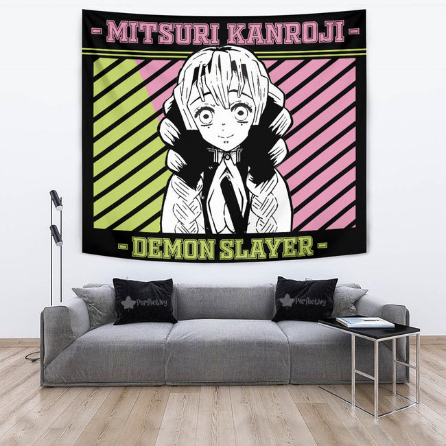 Mitsuri Kanroji Tapestry Custom Demon Slayer Anime Home Wall Decor For Bedroom Living Room 4 - PerfectIvy