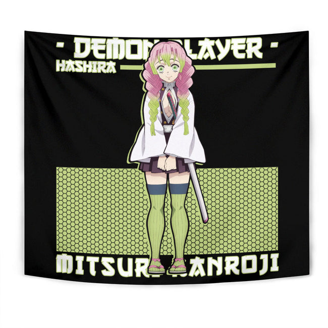 Mitsuri Kanroji Tapestry Custom Demon Slayer Anime Room Decor 1 - PerfectIvy