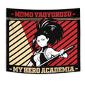 Momo Yaoyorozu Tapestry Custom My Hero Academia Anime Home Wall Decor For Bedroom Living Room 1 - PerfectIvy