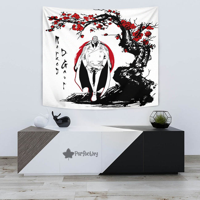 Monkey D. Garp Tapestry Custom One Piece Anime Bedroom Living Room Home Decoration 3 - PerfectIvy