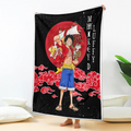 Monkey D. Luffy Blanket Moon Style Custom One Piece Anime Bedding 2 - PerfectIvy