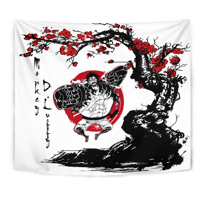 Monkey D. Luffy Tapestry Custom One Piece Anime Bedroom Living Room Home Decoration 1 - PerfectIvy