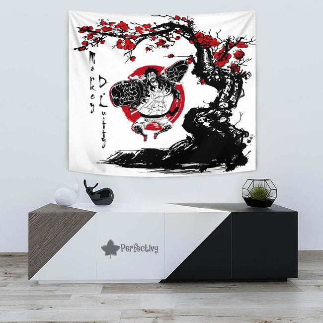 Monkey D. Luffy Tapestry Custom One Piece Anime Bedroom Living Room Home Decoration 3 - PerfectIvy