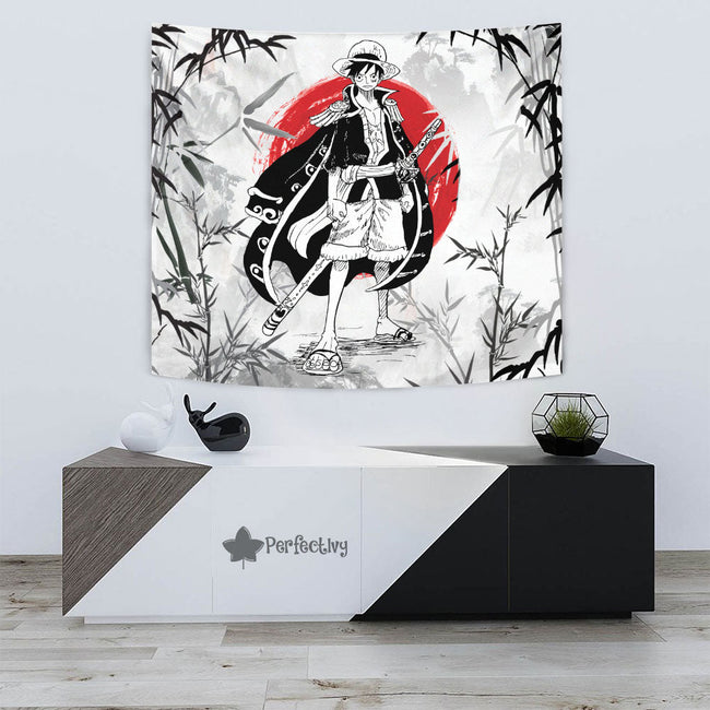 Monkey D. Luffy Tapestry Custom One Piece Anime Room Decor 4 - PerfectIvy