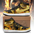 Mortal Kombat Sneakers Scorpion Fire Style JD Sneakers Shoes Custom For Fans 1 - PerfectIvy