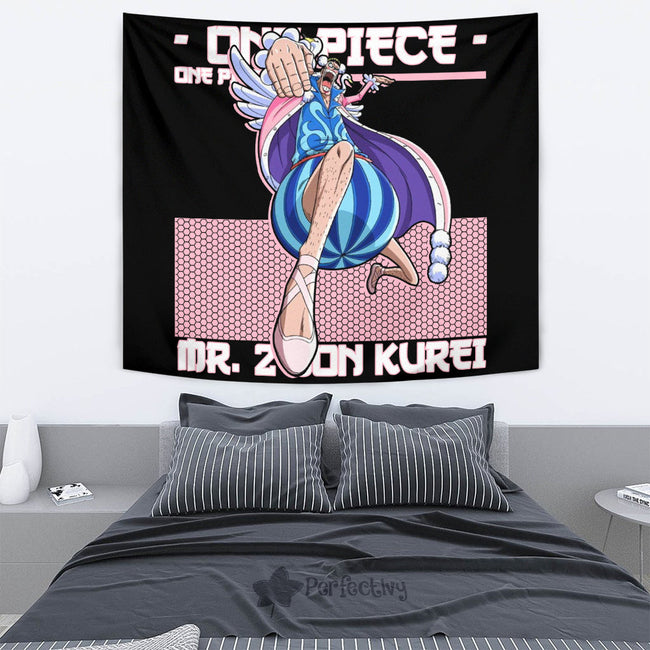 Mr. 2 Bon Kurei Tapestry Custom One Piece Anime Room Decor 4 - PerfectIvy