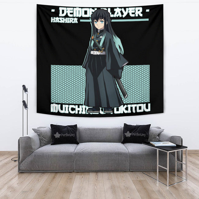 Muichirou Tokitou Tapestry Custom Demon Slayer Anime Home Decor 2 - PerfectIvy